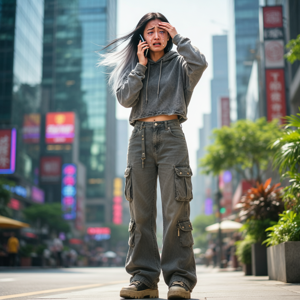 小莉犹豫后接电话，电话中传来表弟的声音，小莉泪流满面，回忆起与表弟的快乐时光。
